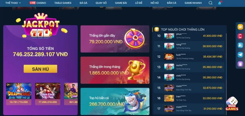 Tổng quan về trò chơi Nổ Hũ tại luck8222